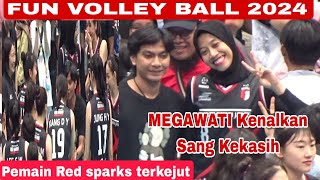 SURPRICE‼️MEGATRON KENALKAN SANG KEKASIH KE PEMAIN RED SPARKS USAI LAGA FUN VOLLEY BALL