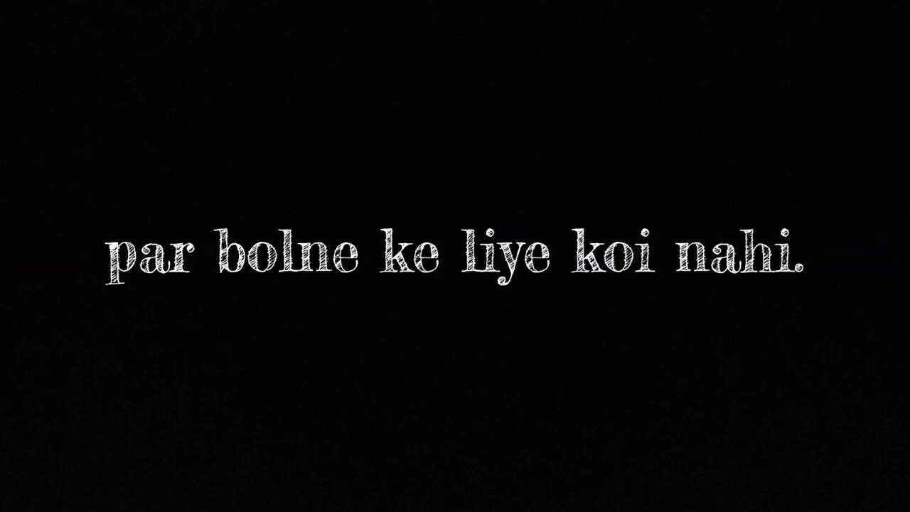 Jo Bol Nahi Paate, Wo Roz Toot-te Hain | Dark Hindi Reading