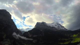 Eiger Mountain, Grindelwald timelapse