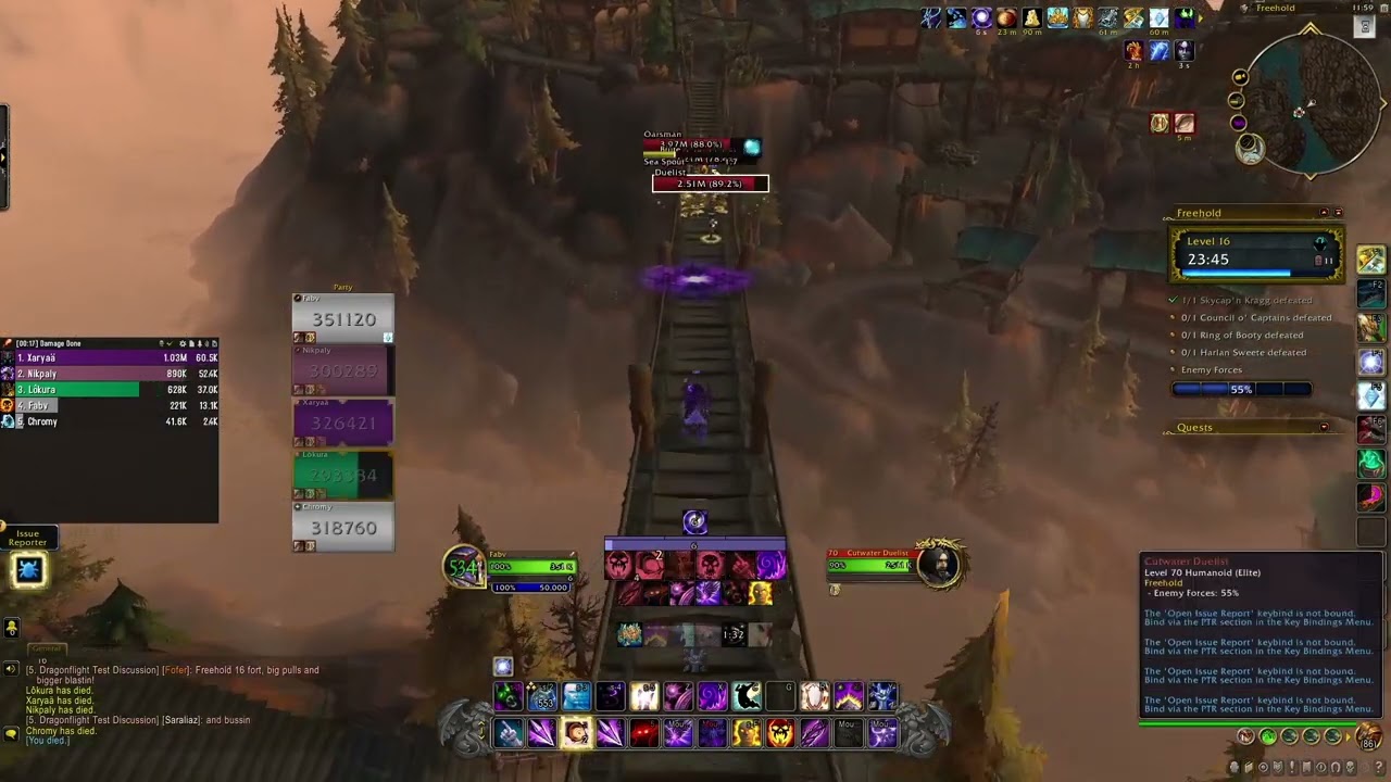 10.1 Shadow Priest No Mind Sear Is Here! | +16 Freehold Fortified WoW M+ Dragonflight PTR