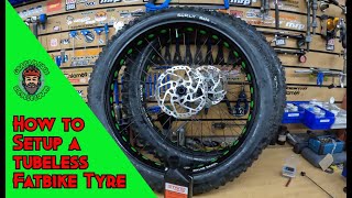 How to setup Fatbike Tires tubeless.