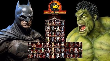 Mortal Kombat 9 - BATMAN & HULK MOD - NEW Expert Tag Ladder Gameplay