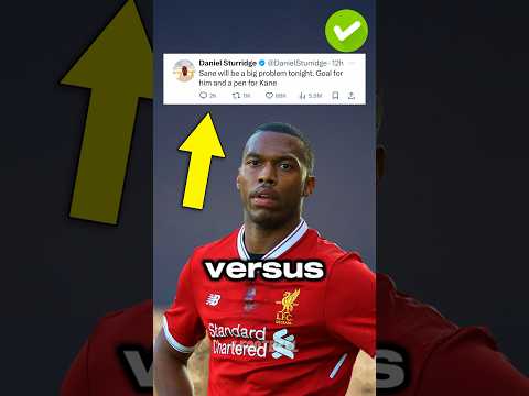Daniel Sturridge correctly