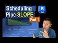 How to schedule pipe slopes in revit part 1 geometric analysis