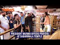 President Droupadi Murmu offers prayers at Sabarimala temple in Kerala
