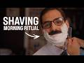Relaxing Straight Razor Shave ASMR | Morning Routine