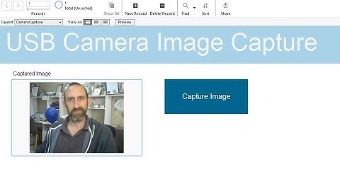 FileMaker USB Camera image capture