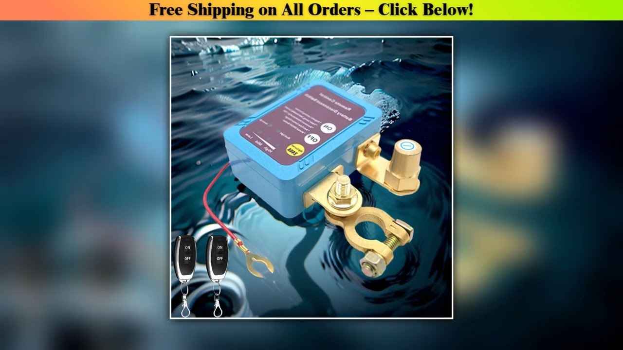 Remote Battery Disconnect Switch 12V 240A Kill Switch Automatic Power Shut Off Remote Control
