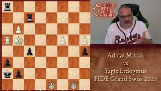 Thumbnail for Five Minutes with Ben: Aditya Mittal vs Yagiz Erdogmus, FIDE Grand Swiss 2025