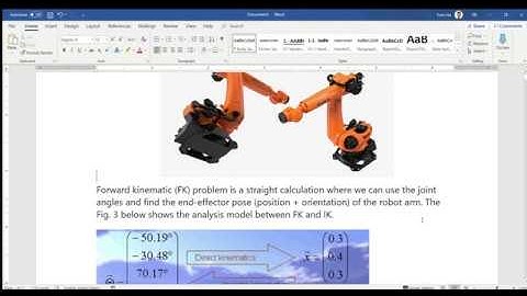 KUKA Kinematics Configuration