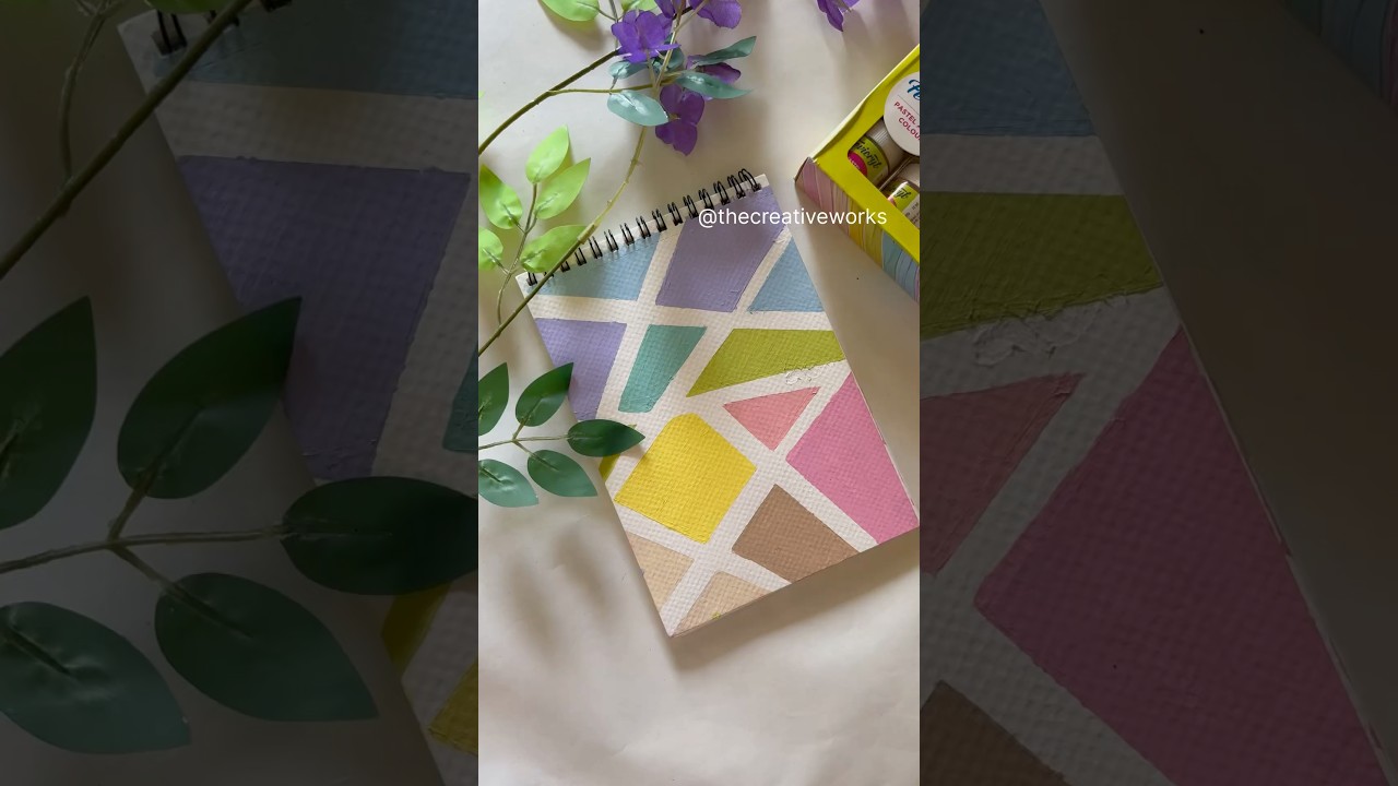 😍Masking Tape Art | Easy DIY Painting For Beginners | The Creative Works 