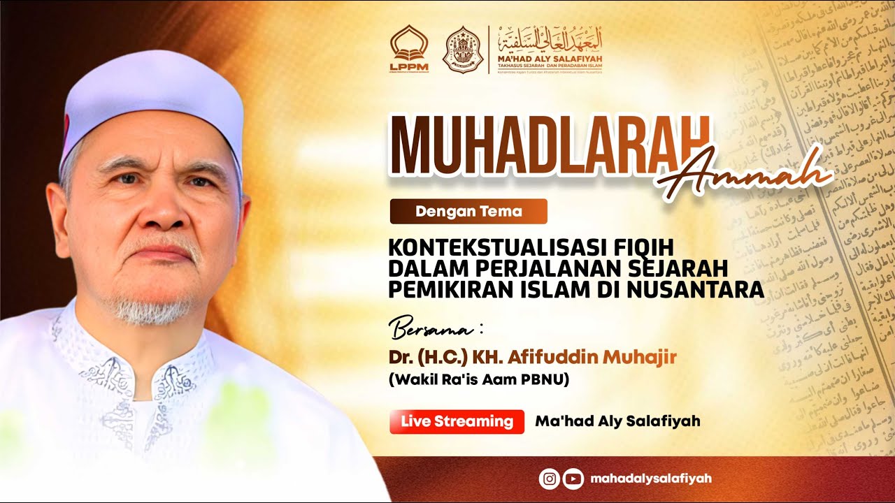🔴 [LIVE] MUHADLARAH AMMAH BERSAMA Dr. (H.C) KH. AFIFUDDIN MUHAJIR | SELASA 8 JULI 2025 M.
