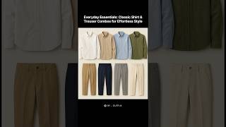Everyday Classic Shirt Trouser Combos For Effortless Style