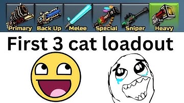 Upgrading My 1st 3 Cat-Loadout To lvl 65 | Pixel Gun 3D