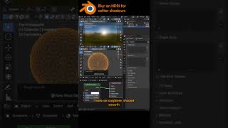 Blurring an #HDRI in #Blender for soft shadows