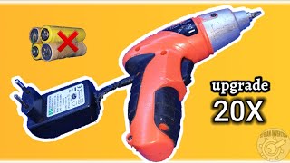 Upgrading Electric screwdriver to work without batteries | Electric screwdriver Repair