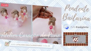 Pendente de Bailarina que brilha – Lindo penteado