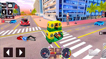 Tuk Tuk auto rickshaw driver 3D game - 297 auto rickshaw driving game - Android iOS Gameplay