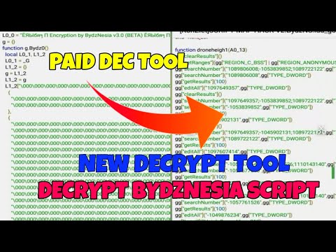 How To Decrypt  Lua Script Byzdnesia 3.0 | Paid Dec Tool | 2023 Method