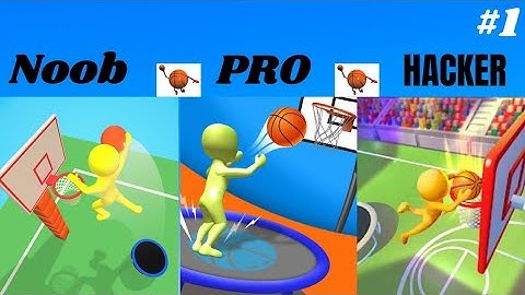 NOOB vs Pro vs HACKER { Jump Dunk 3D}