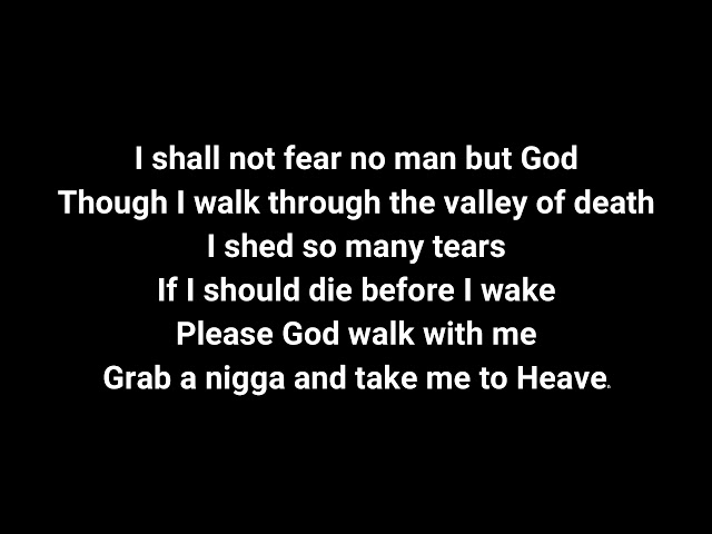 2PAC so many tears (lyrics)