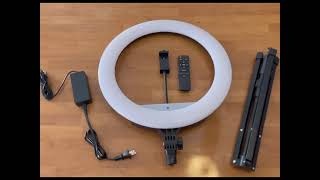 Vivitar 18in ring light set