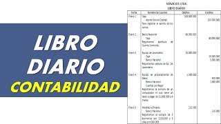 Libro diario contabilidad - Partida doble