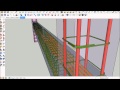 Concrete beam steel stirrups using sketchup