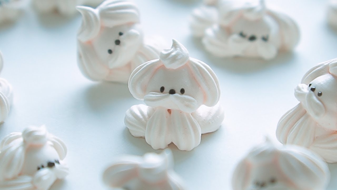 재료 딱 2개로 강아지 머랭쿠키 만들기🐶｜스위스머랭 레시피