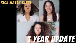 Rice Water Rinse| 1 YEAR UPDATE! | Answering most asked questions