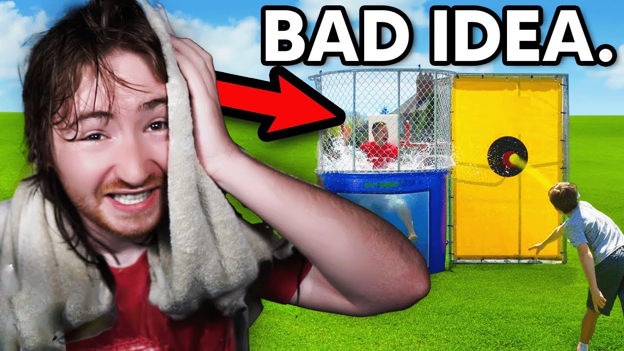 I Tried Playing Minecraft in a DUNK TANK