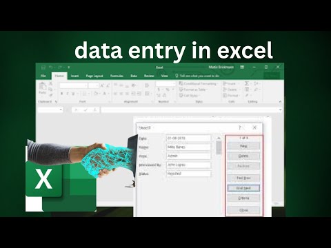 Data entry in Excel |foam in Excel |Excel basic tricks