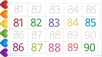 Learn Numbers 81 to 90|Write and Read Numbers|Counting Numbers #231