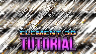 Text background With the Element 3D plugin In After Effects. Tutorial.  #181
