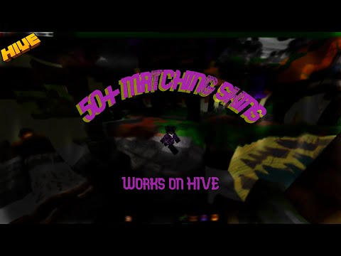 50+ matching skins with capes and cosmetics (works on hive)