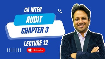 Audit Chapter 3 Lecture 12 | Risk Assessment & Internal Controls