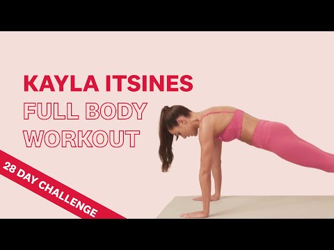 Kayla Itsines Full Body Bodyweight Workout | 28 Day Challenge