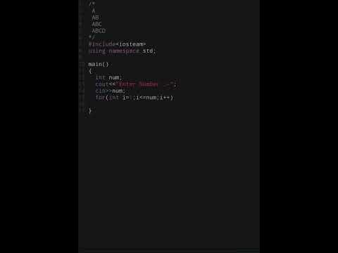 C++ programs to print alphabet pattern - YouTube