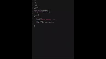 C++ programs to print alphabet pattern