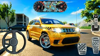 Taxi Chaos in LA! First Ride FAILED, Second PERFECT 🚖 Jeep SRT8 Gameplay | Car Parking 3D Online screenshot 2