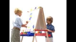 Make Works of Art! The Melissa & Doug Easel turns any room into an art studio. All the tools to design, paint, and create. http://www.