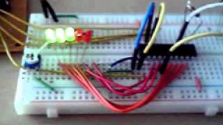 ATtiny2313 レベルメータードライバー 5LED