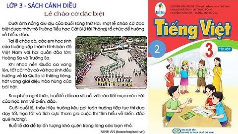 Tiếng Việt lớp 3 sách Cánh Diều | Đọc: Bài đọc 2 Lễ chào cờ đặc biệt |Cô Thu| #2