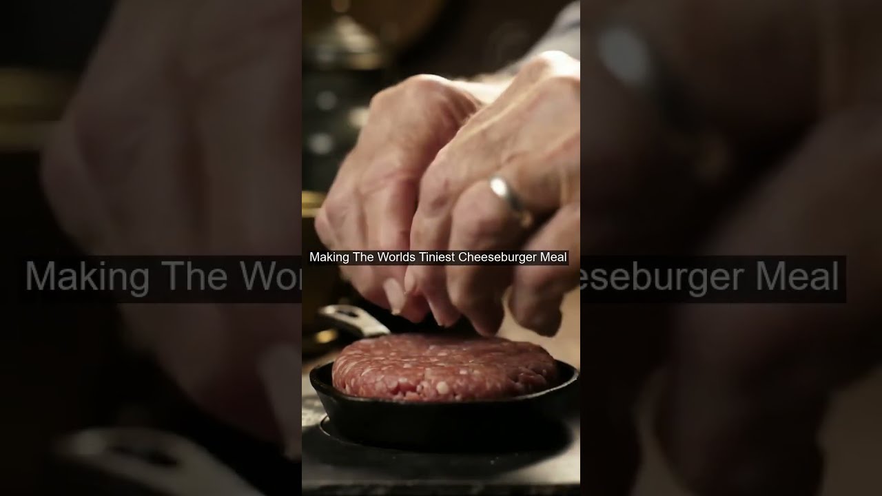 Making The Worlds Tiniest Cheeseburger Meal