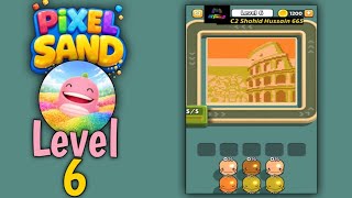 Pixel sand: Color flow level 6 | all parts gameplay walkthrough solution