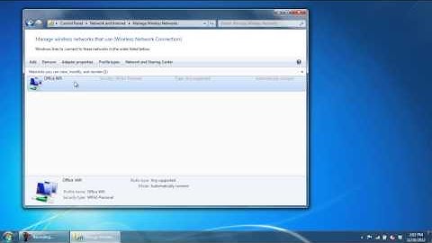 How to Remove a Wireless Network in Windows 7