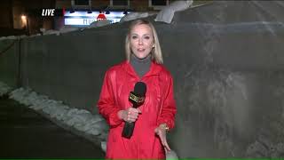 Rising floodwaters threaten downtown Alton Illinois