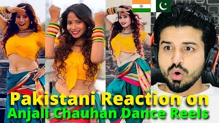 Pakistani React on Indian | Anjali Chauhan Viral Dance Reels Videos | Reaction Vlogger