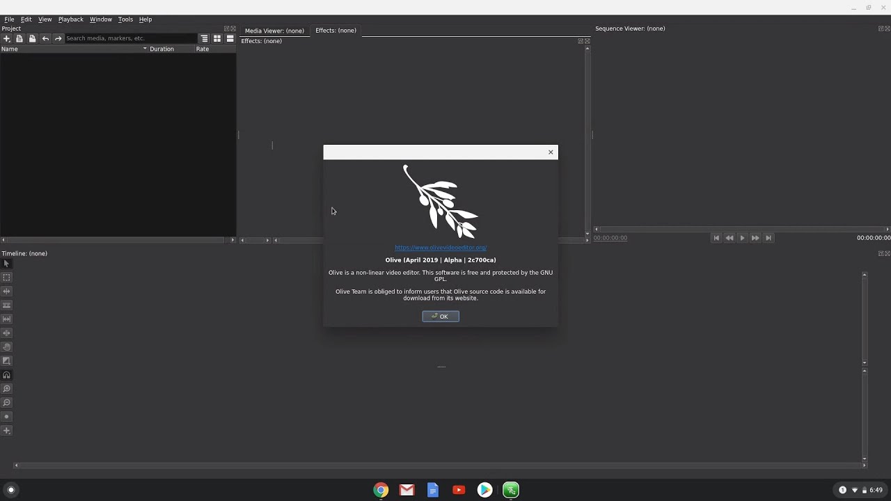 How to install Olive Video Editor on a Chromebook YouTube