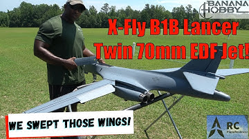 WINGS SWEPT BACK & Speed!!! Experience the Thrills of Flying the X-Fly B1B Lancer#rc #rcplane #edf